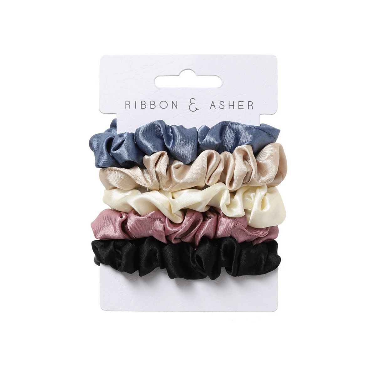 Ribbon & Asher Mini Satin Scrunchie 5 Pack GOODS Boots   