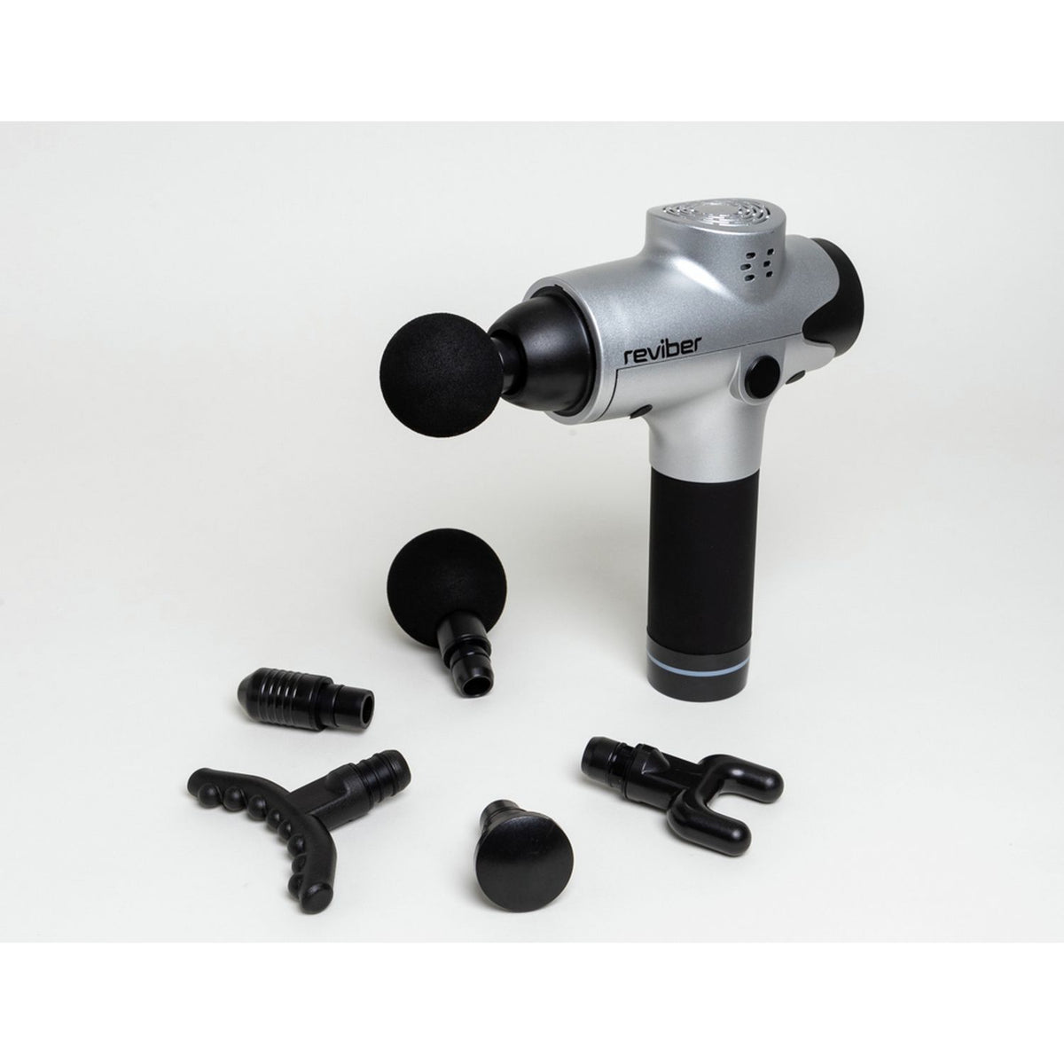 Reviber Massage Gun with 6 massage heads (British brand)