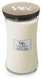 Woodwick large jar candle White Tea & Jasmine (British brand)