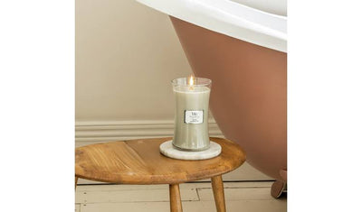 Argos Woodwick Große Glas Kerze Fireside – Online bei McGrocer kaufen