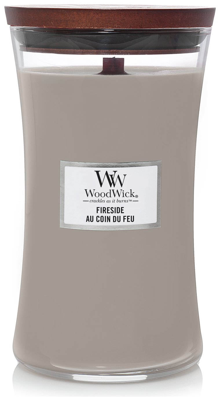 Woodwick Fireside large jar candle (British brand)