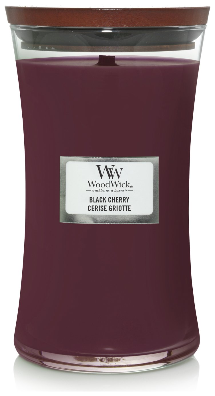 Woodwick Black Cherry Large Jar Candle (British brand)