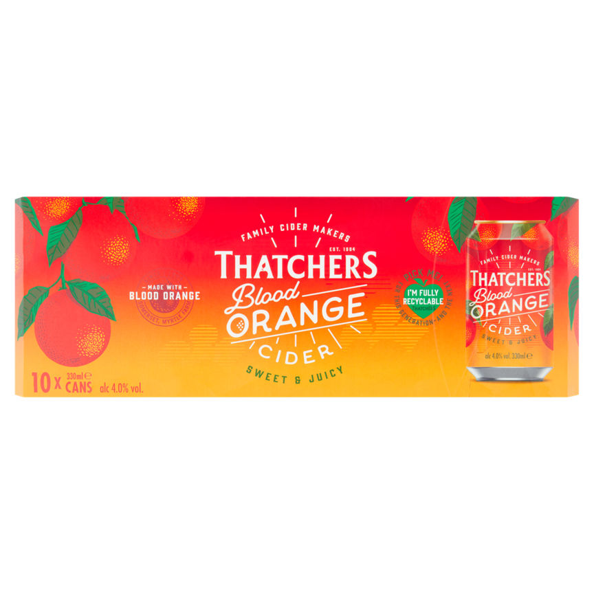 Thatchers Blood Orange Cider 10 x 330ml