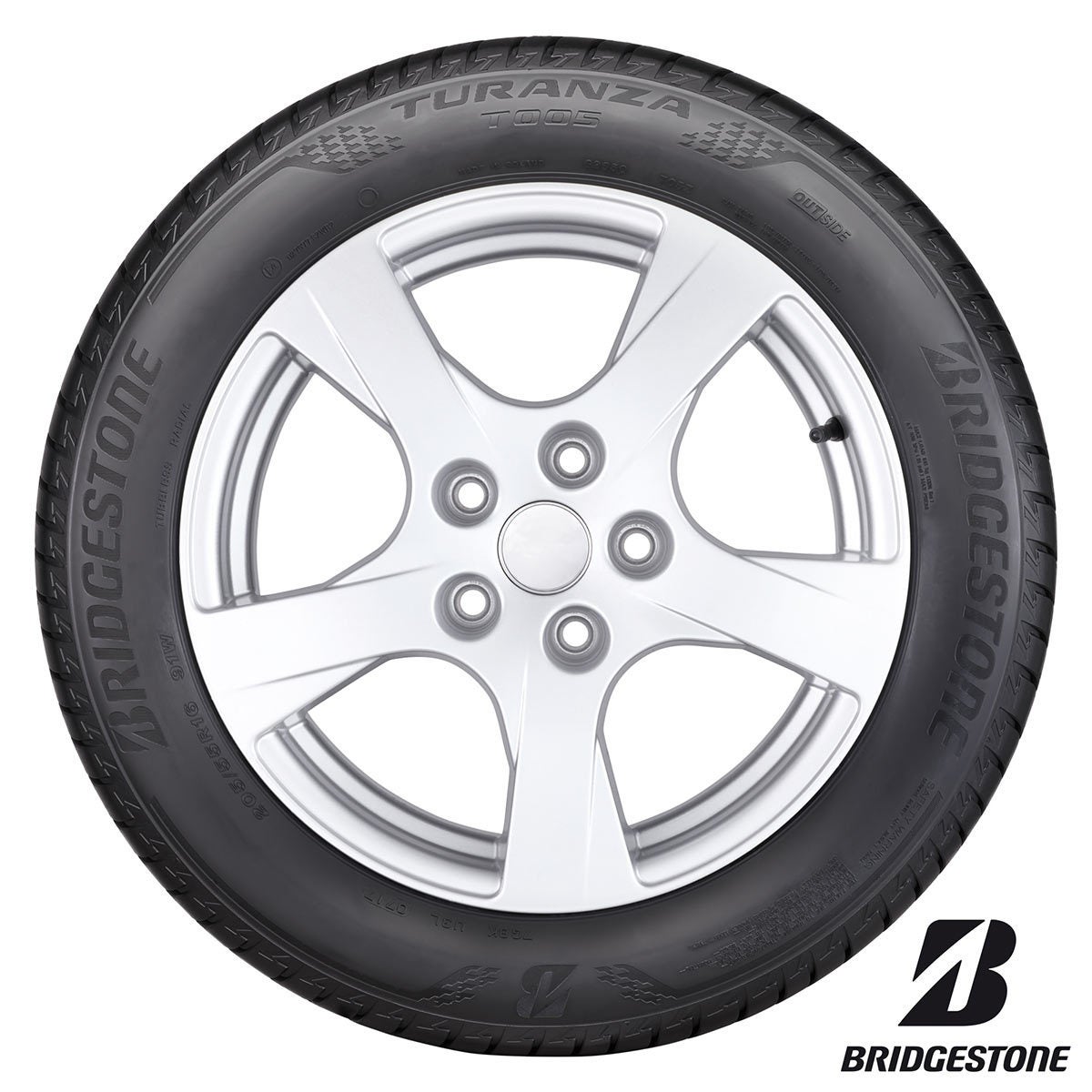 Bridgestone tyre Turanza T005 215/65R16, imported from the UK