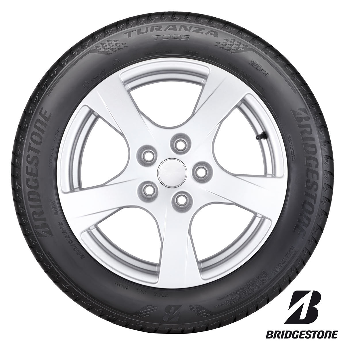 Bridgestone Turanza T005 summer tyre 255/45 R18, UK version