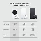 Xbox Series S 1TB White gaming console (British brand)