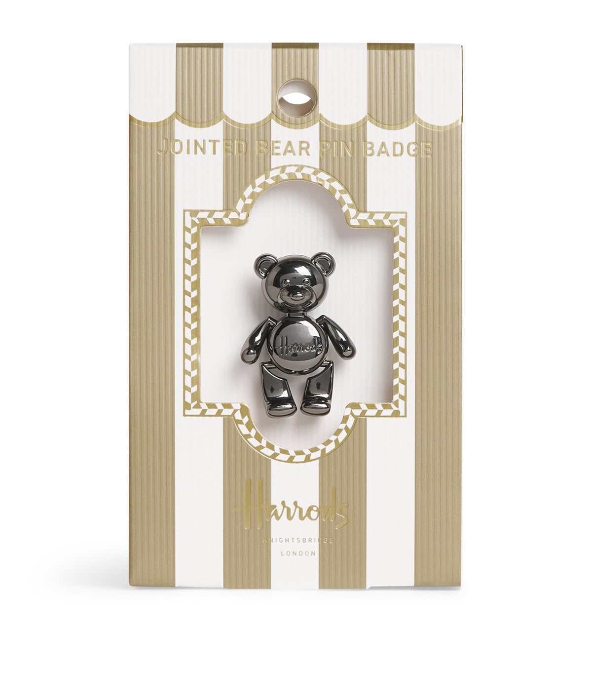 Harrods Jointed Bear Pin Badge, UK version