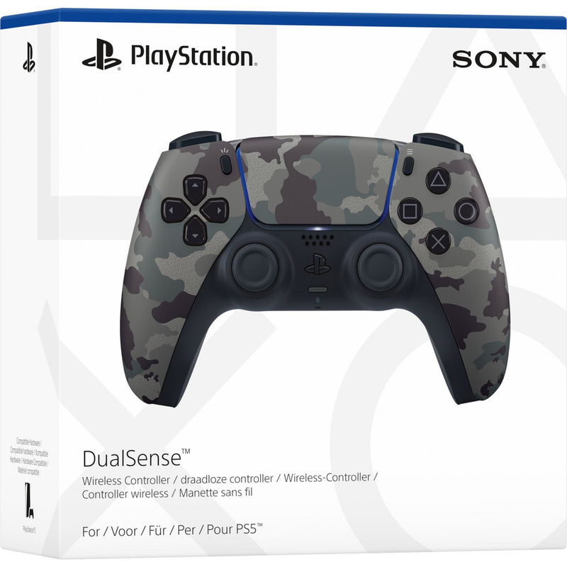 Sony DualSense PS5 Wireless Controller Grey Camo (British brand)