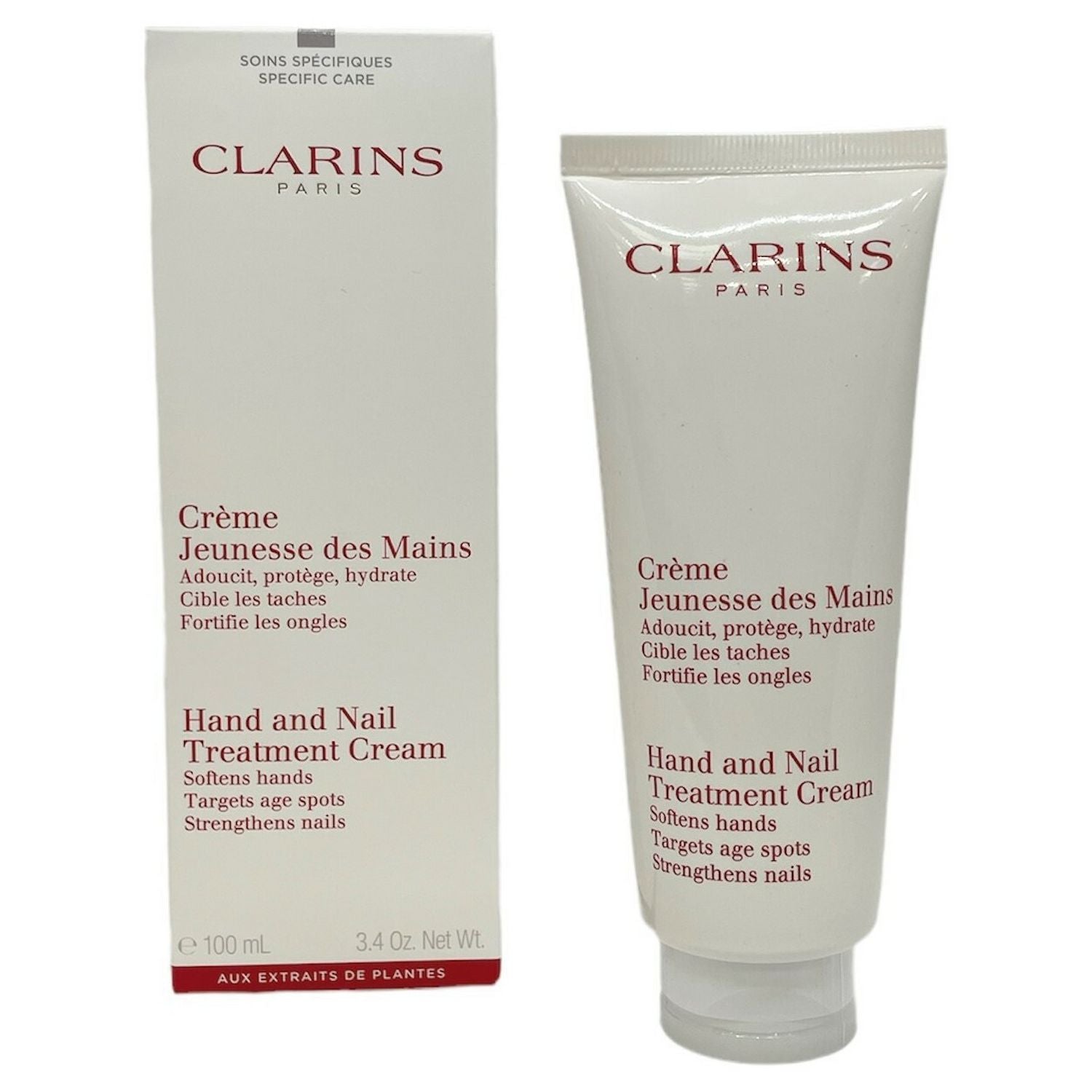 Clarins hand and nail treatment cream 100ml, imported from the UK