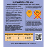 Unique Party helium canister for 50 balloons (British brand)