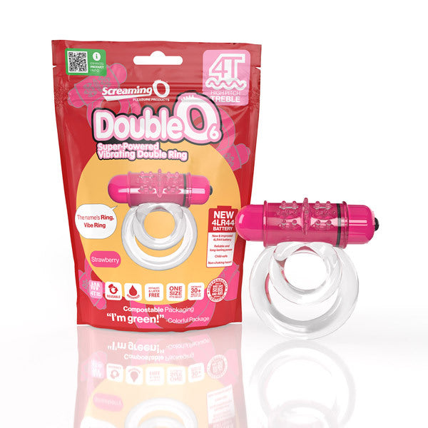 Screaming O DoubleO 6 strawberry vibrator - British product