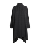 Wool Waistcoat with Lace Ruffles and Square Neckline