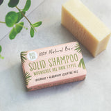Paper Plane Solid Shampoo Bar Lavender Geranium 95g, imported from the UK