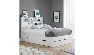 Argos Birlea Alfie White Kingsize Wooden Storage Bed Frame- Buy online at McGrocer