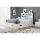 Birlea Alfie white kingsize storage bed frame - British product