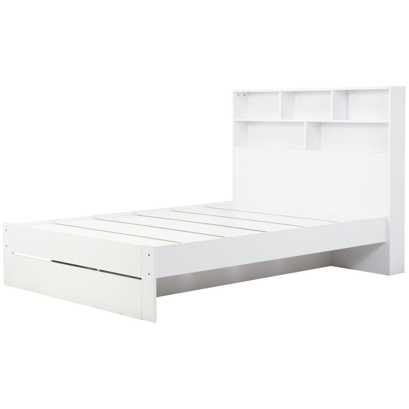 Birlea Alfie white kingsize storage bed frame - British product