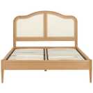 Birlea Oak Rattan Bed Frame Double - British product
