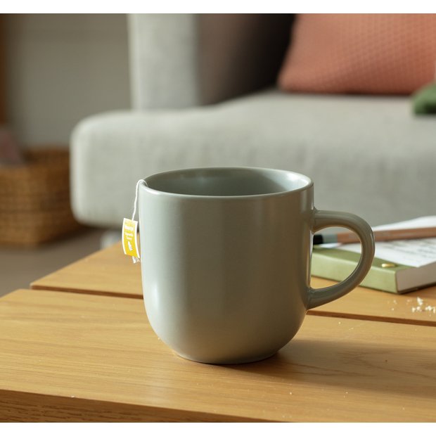 Habitat Matte Grey mugs 420ml, UK version