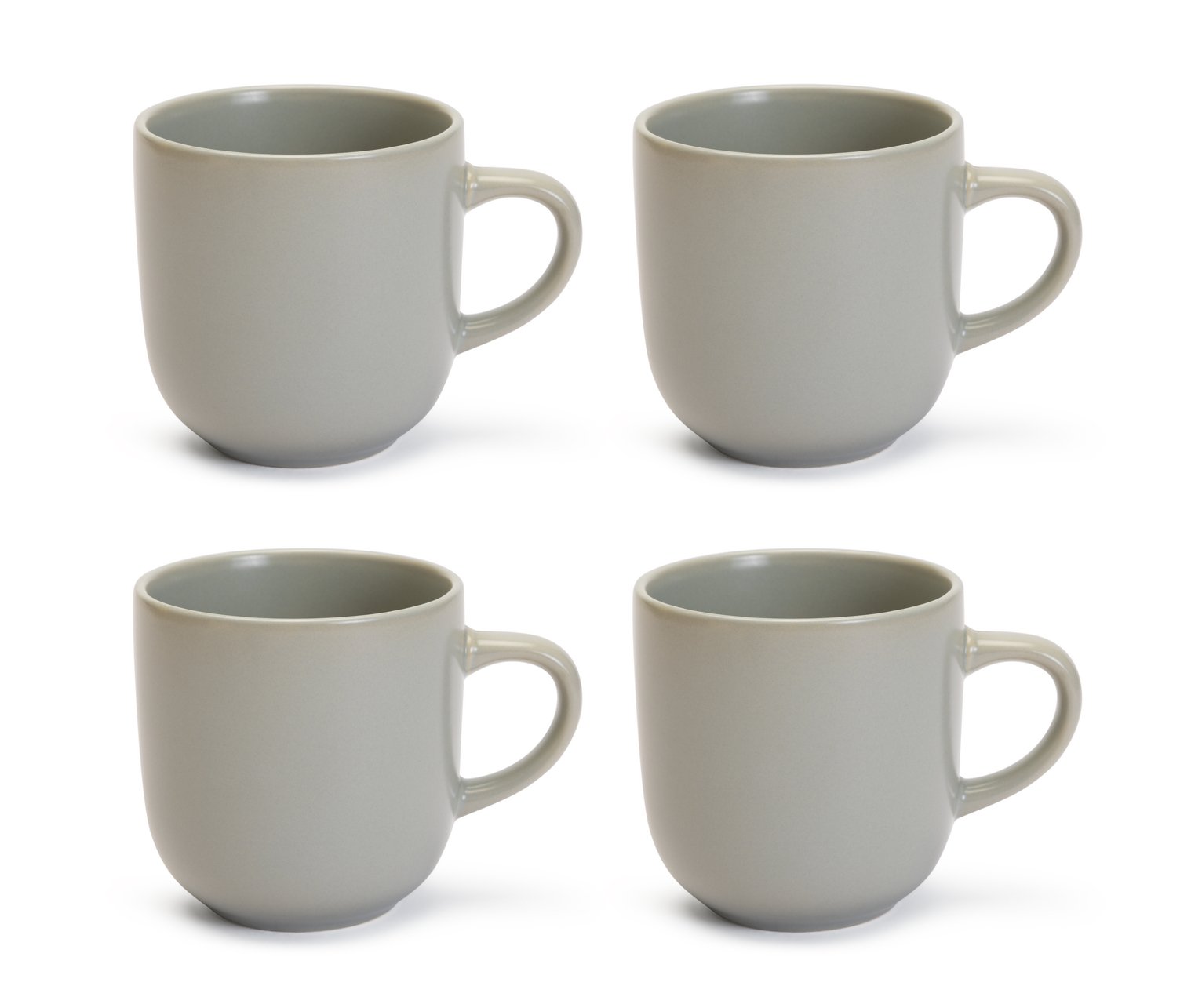 Habitat Matte Grey mugs 420ml, UK version