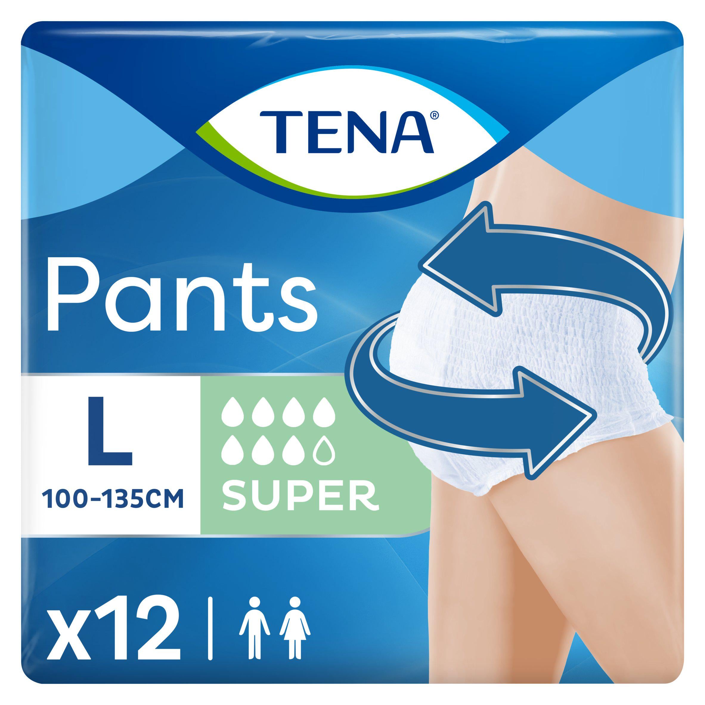 TENA Incontinence Pants Super Large x12 bladder weakness Sainsburys   