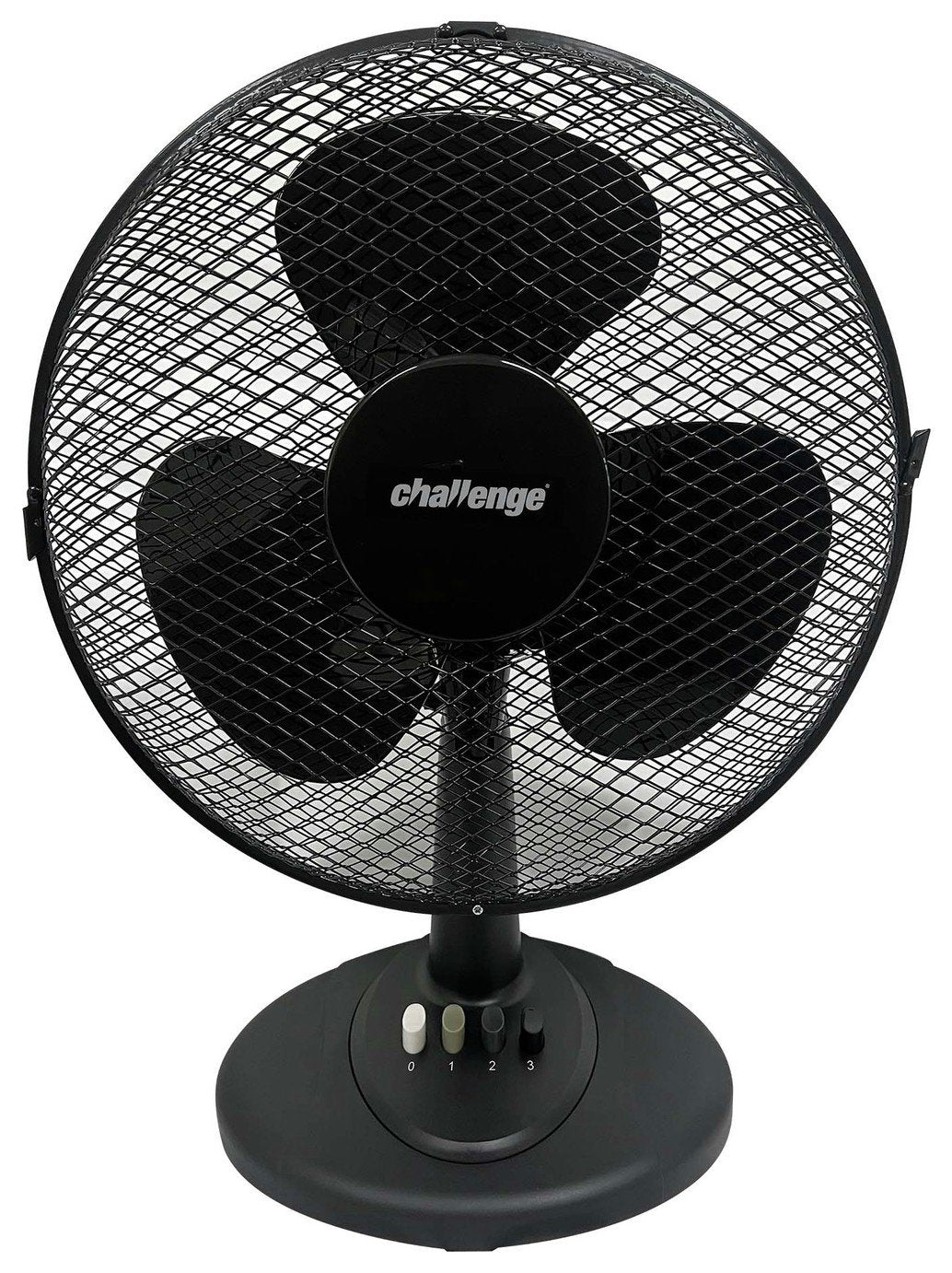 Oscillating black desk fan 12 inch - British product