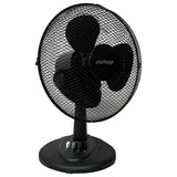 Oscillating black desk fan 12 inch - British product