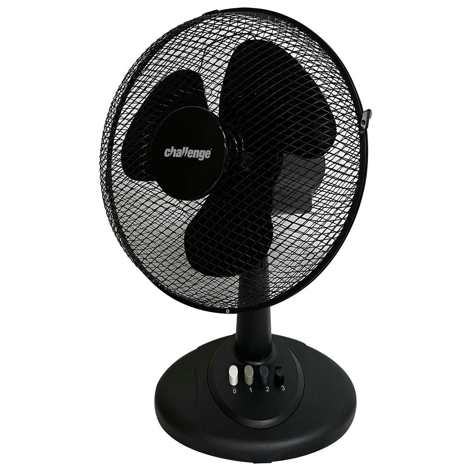 Oscillating black desk fan 12 inch - British product