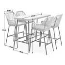 Habitat Malta garden bar set 4 seater in Natural, UK version