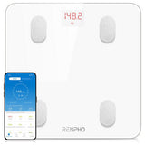 Renpho smart bathroom scales white - British product