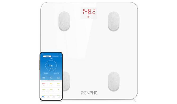 Renpho smart bathroom scales white - British product