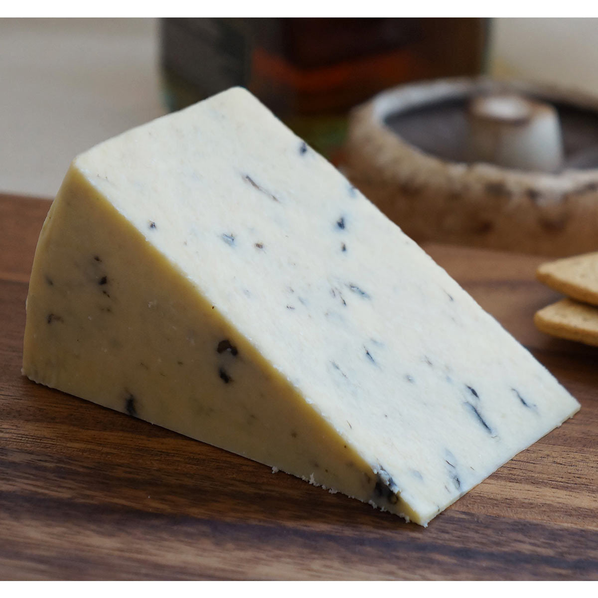 Ford Farm black waxed cheddar cheese with truffle and mushroom, 2 x 1.2kg - British product