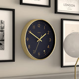 Jones Clocks gold wall clock 30cm, UK version