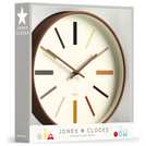 Jones wall clock Kiwi Brown 30cm, UK version
