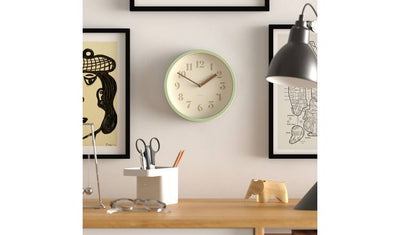 Argos Jones Clocks Modern Analogue Wall Clock Green 20cm- Buy online at McGrocer