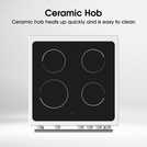 Hisense electric cooker white 60cm, UK version