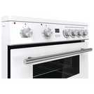 Hisense 60cm double oven electric cooker in white, UK version