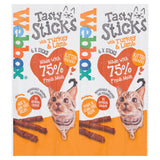 Webbox Tasty Sticks Turkey & Lamb Cat Treats x6 30g GOODS Sainsburys   