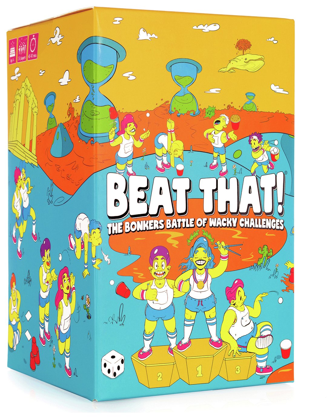 Beat That! wacky challenges party game - British product