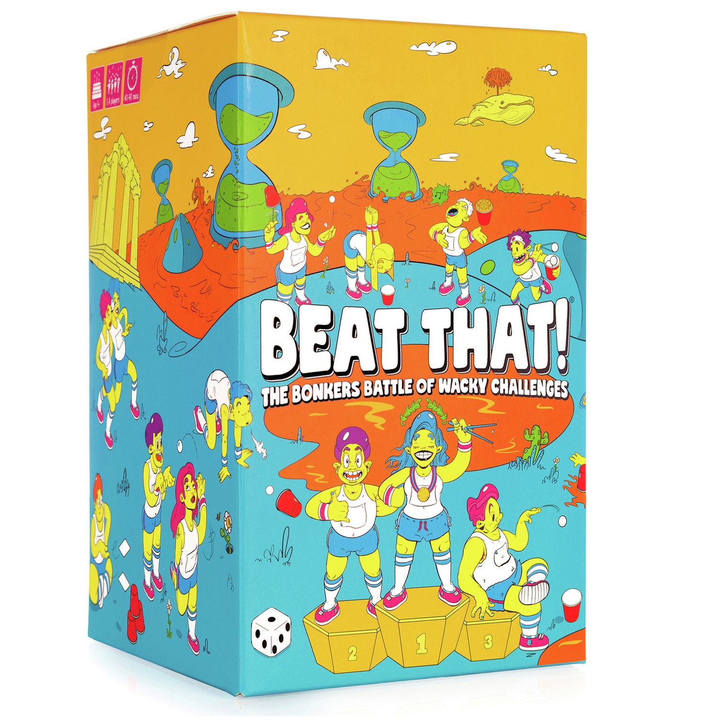 Beat That! wacky challenges party game - British product