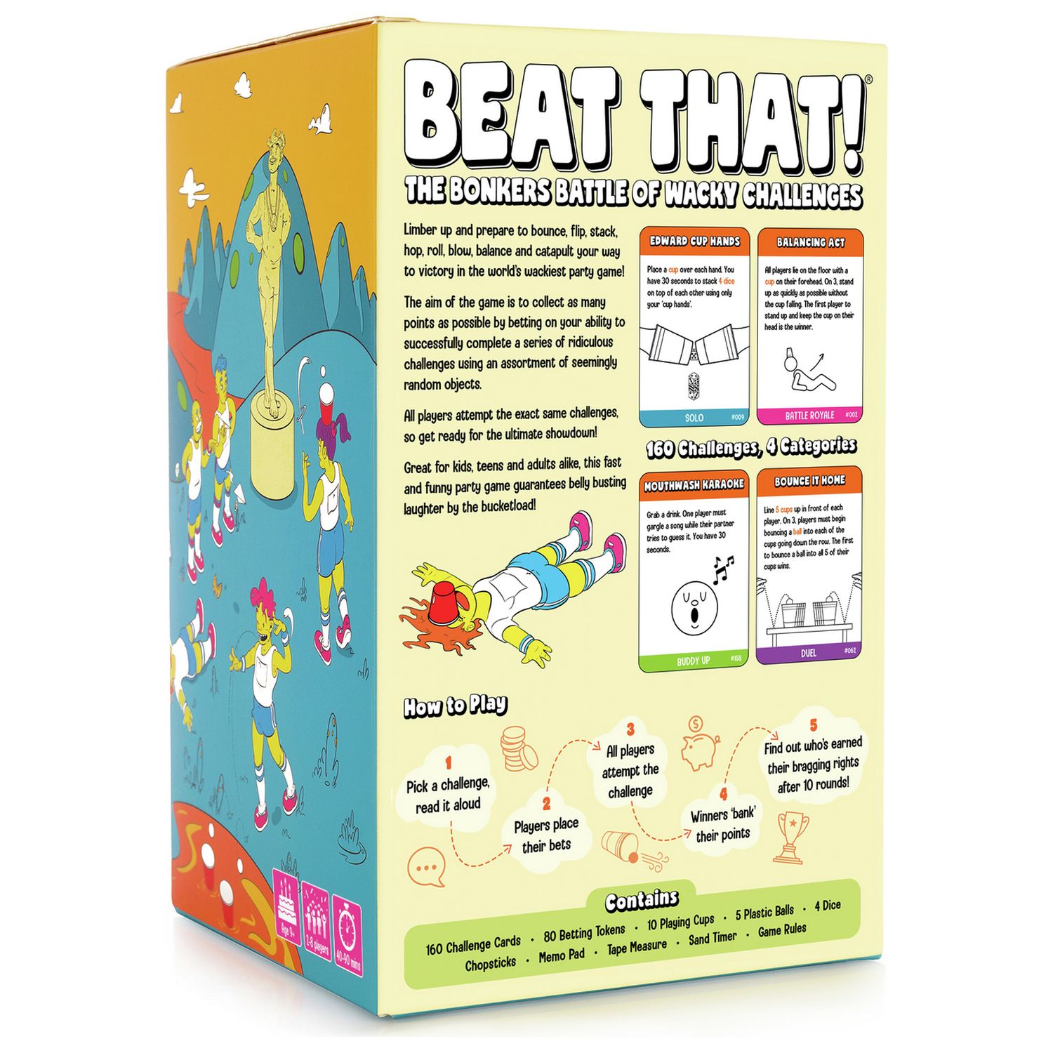 Beat That! wacky challenges party game - British product