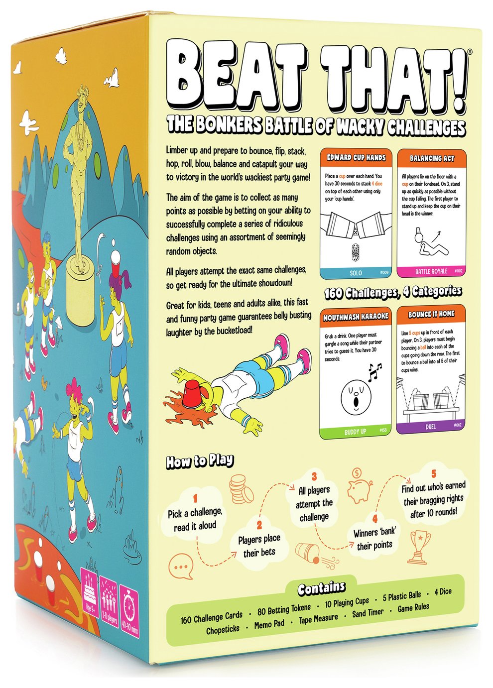 Beat That! wacky challenges party game - British product