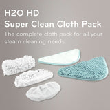 H2O steam mop replacement cloths pack of 5, UK version