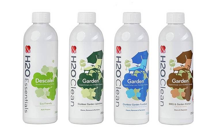H2O HD cleaning solution pack of 4 0.25L each, imported from the UK