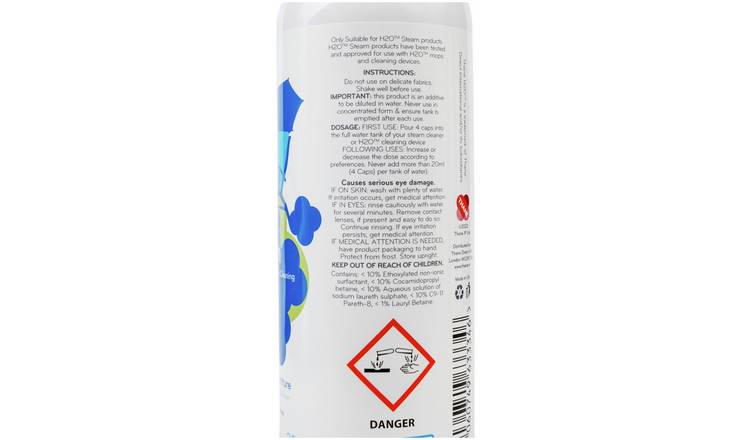 H2O HD cleaning solution pack of 4 0.25L each, imported from the UK