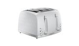 Russell Hobbs Honeycomb 4 slice toaster white (British brand)