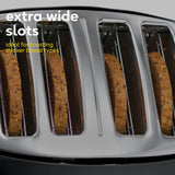 Russell Hobbs Honeycomb 4-slice toaster black, imported from the UK