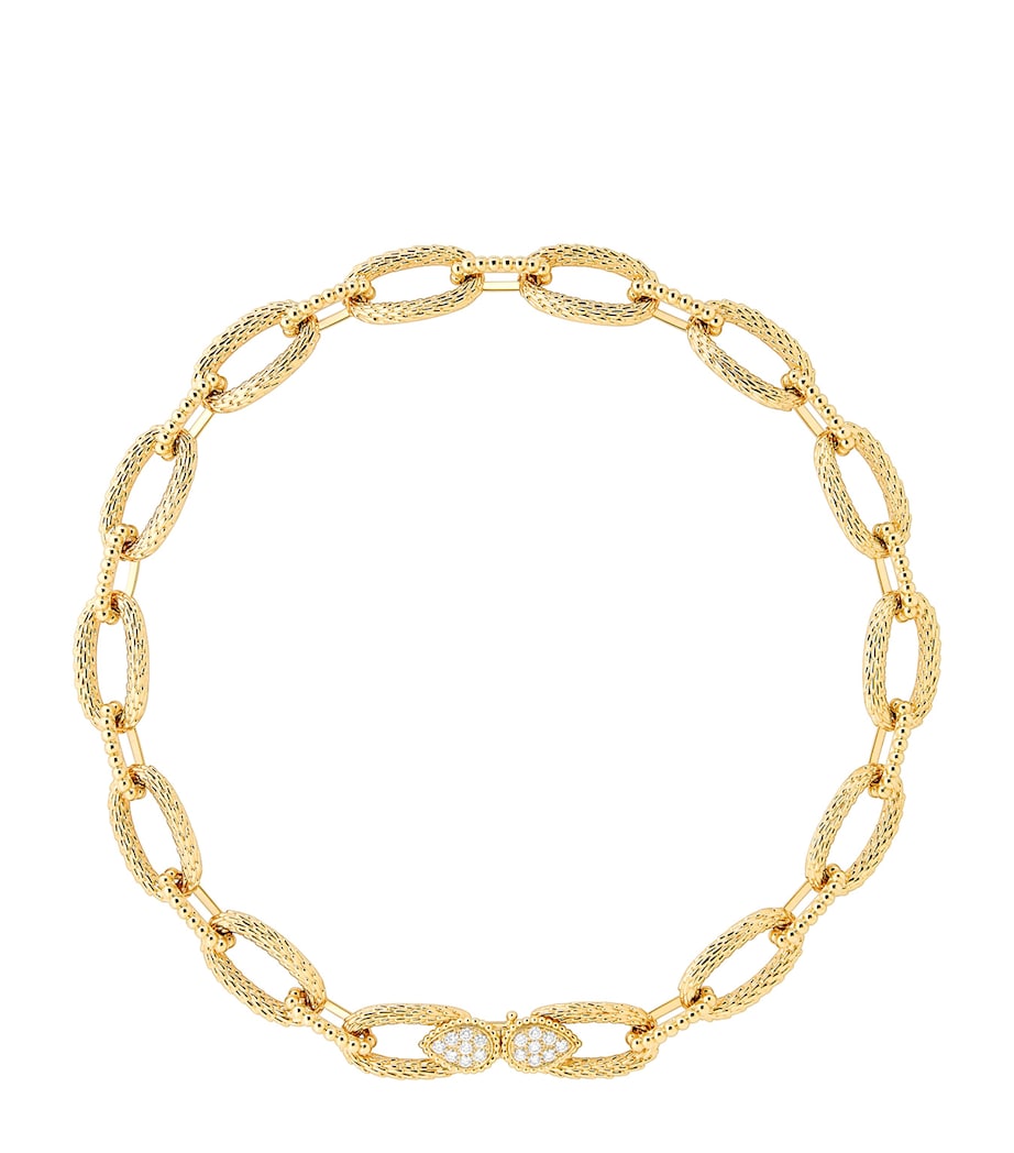 Boucheron Serpent Bohème Vintage necklace yellow gold diamonds, UK version