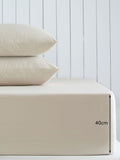 Natural Cotton Rich Extra Deep Fitted Bed Sheet