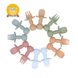 BLW Essentials silicone training cutlery set - British product