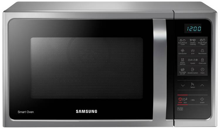 Samsung 28L combo microwave silver ceramic interior - British product